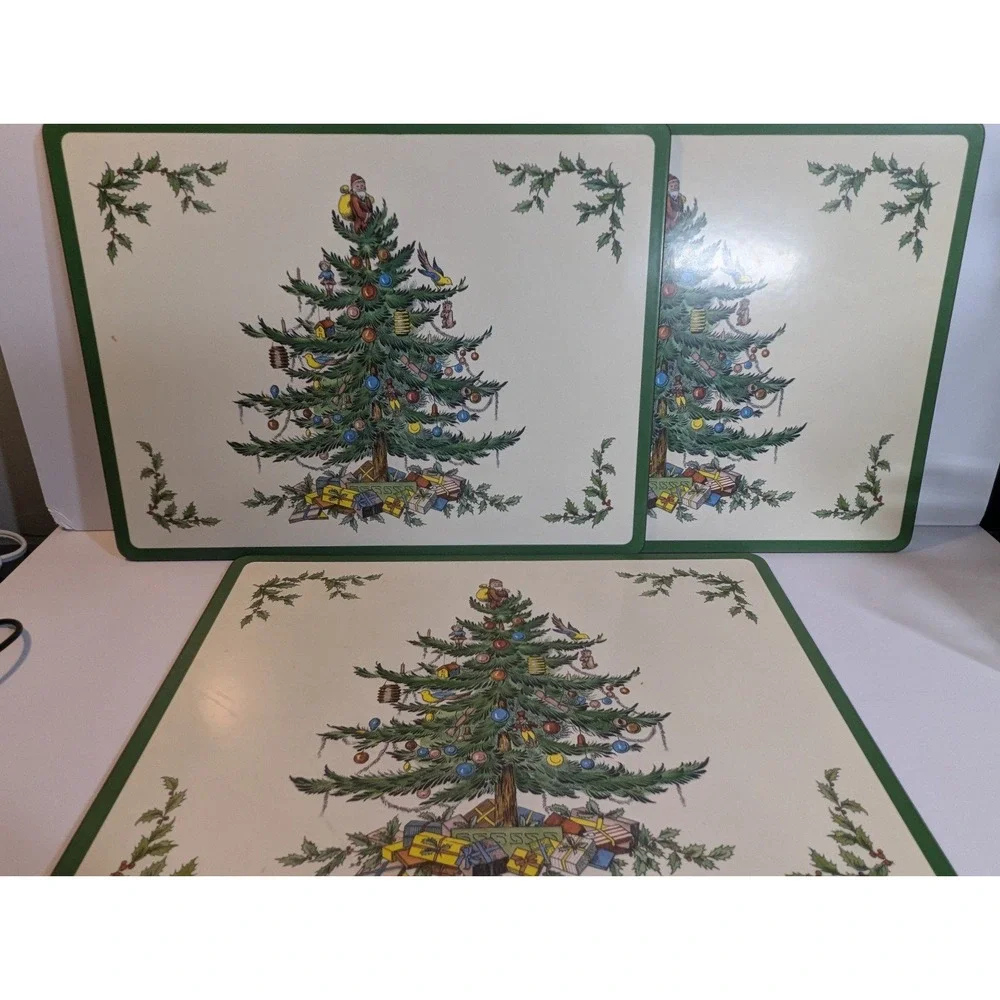 Spode‎ Acrylic Finish Christmas Placemats Set of 4